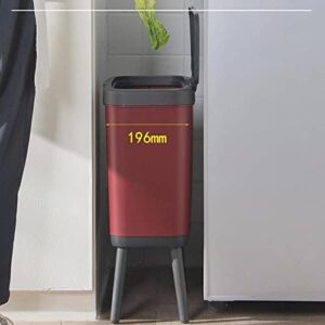 MFCHY Clamshell Type High-Foot Kitchen Trash Can Tall Garbage Bin Rubbish Box Waste Storage Bucket Bathroom Toilet Room ( Color : D , Size : 1 )