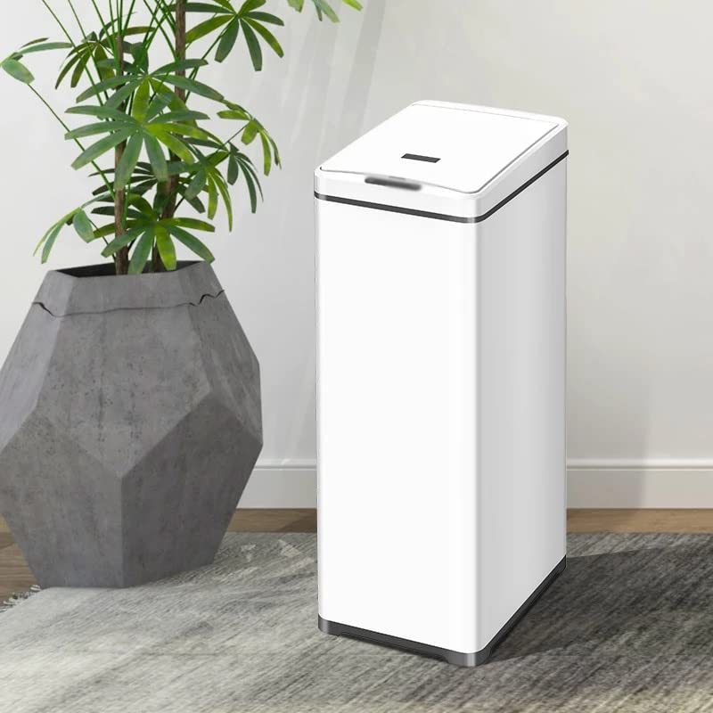 MFCHY Intelligent Induction Trash Can Large Size Commercial Home Hotel Office Lobby Airport Storage Waste Bins Smart Kitchen