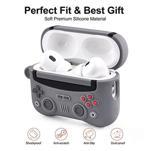 Airpods Pro 2 Case, Cute Cartoon Airpods Pro 2nd Generation Case, Classic Handheld Game Console Cover AirPod Pro 2 Case for Apple Air Pod Pro 2nd Gen 2022 for Men Boys