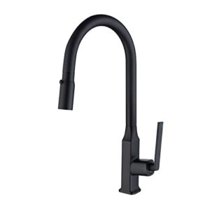 kitchen faucet with pull down sprayer brass hot and cold water swivel kitchen tap sink tap black