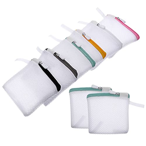 Tofficu Laundry Bags Mesh Wash Bags 8pcs Mesh Laundry Bags for Delicates Honeycomb Mesh Laundry Bags Washing Machine Wash Bag for Delicates Blouse Underwear Bra Baby Clothes Mesh Laundry Bag