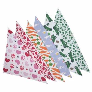 AQIYI Valentine's Day Easter Dog Cat Bandana Triangle Reversible Pet Scarf Pet Bandana (6)