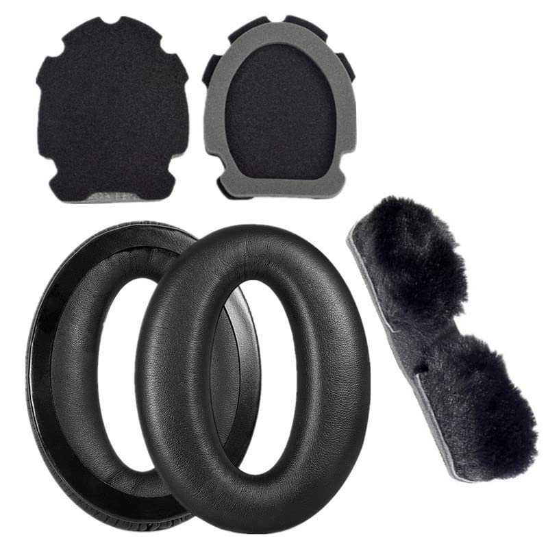 Replacement Ear Pads Headphones for Bose Aviation Headset X A10 A20 Cushions Earcups Muffs（Black