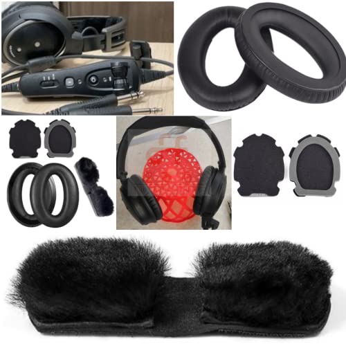 Replacement Ear Pads Headphones for Bose Aviation Headset X A10 A20 Cushions Earcups Muffs（Black