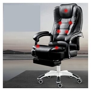 tjlss office chair home computer chair pu comfortable swivel gaming chair point massage