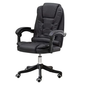 tjlss boss chair office chair ergonomic soft and comfortable office home computer chair fixed arm swivel chair