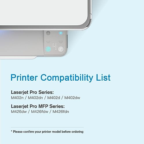 26X CF226X Toner Cartridge Replacement for HP 26X CF226X Compatible with Laserjet Pro M402d M402dn M402dw Laserjet Pro MFP M426fdw M426fdn M426dw Printer (2 Black)