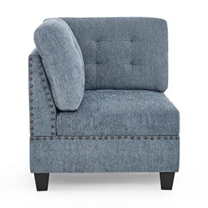 Melpomene U Shape Sectional Sofa DIY Sofa Combination (Blue, Corner)
