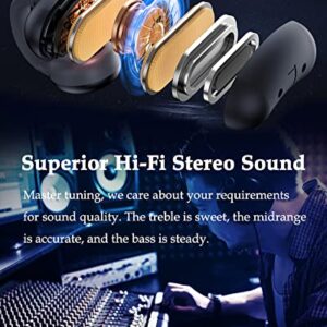 Wireless Ear Clip Bone Conduction Headphones Bluetooth Wireless Clip On Open Ear Earbuds with Earhook Earclip Bone Conduction Earbuds Head Set Waterproof Bone Conducting Ear Buds Induction Headphones