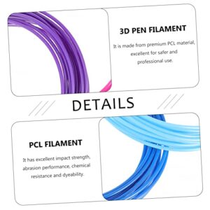 Baluue 3D Pen Filament 3D Print Pen 90 pcs Printing Replacement Filament Refill Mm Printer Temperature High Pla Pen Refills Accessories Supplies Filaments D 3D Printing Pen 3D Printing Pen