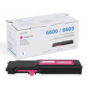 phaser 6600/ workcentre 6605 magenta high capacity toner cartridge 106r02226 - uoty compatible 1 pack 106r02226 toner replacement for xerox phaser 6600dn 6600 6600n workcentre 6605n 6605dn printer