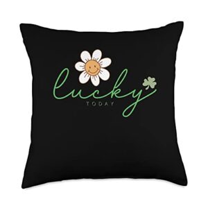 99 gifts saint paddy's day ireland accessories st patricks day irish lucky topday funny cute sunflower throw pillow, 18x18, multicolor