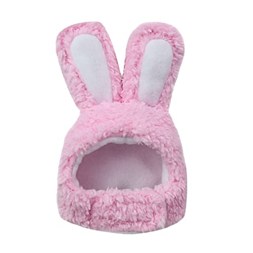 JMMSlmax Cute Costume Bunny Rabbit Hat with Ears for Cats & Small Dogs Puppy Easter Party Pet Costume Accessory Headwear 1PC