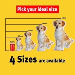 Funmii Custom Pet Pillows Personalized Pet Dog Cat Picture Pillow 3D Printing Pet Face Body Shaped Pillow for Home Sofa Bed Decor Birthday Christmas for Mom Dad Pet Boys Girls