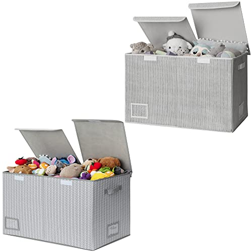 GRANNY SAYS Bundle of 1-Pack Playroom Storage Bin & 1-Pack Extra Large Storage Box with Lid