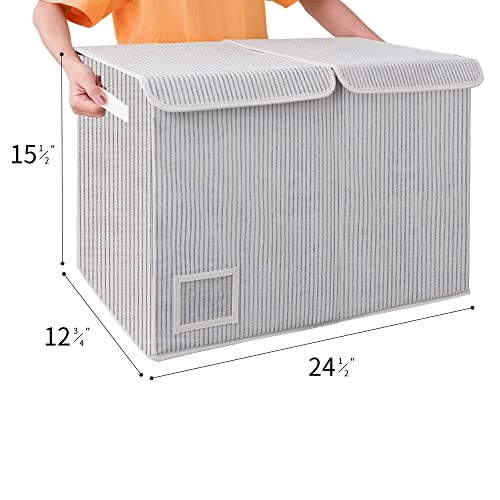 GRANNY SAYS Bundle of 1-Pack Playroom Storage Bin & 1-Pack Extra Large Storage Box with Lid