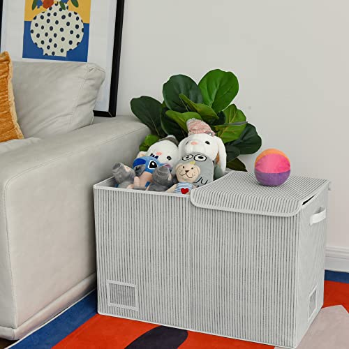 GRANNY SAYS Bundle of 1-Pack Playroom Storage Bin & 1-Pack Extra Large Storage Box with Lid