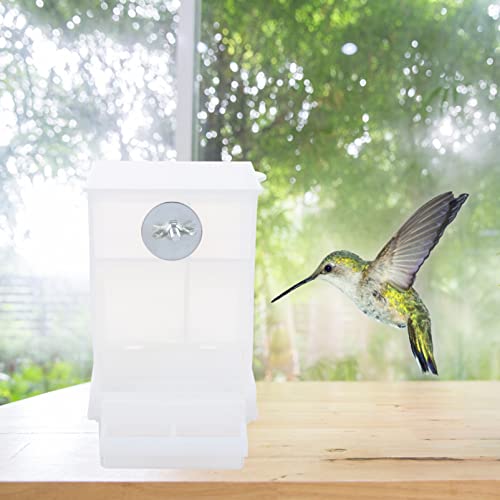 Automatic Bird Feeder, No Parrot Cage Feeder, Acrylic Cage Parakeet Food Container, Transparent Bird Feeders Cage Accessories, 2pcs