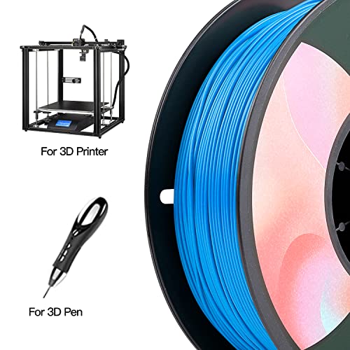 Official Creality 3D Capricorn XS Series Bowden Tube, PTFE Bowden Tube (2 Meters) with 4Pcs PC4-M6 Fittings and 4Pcs PC4-M10 Fittings for 3D Printer 1.75mm Filament with 1 Blue Filament