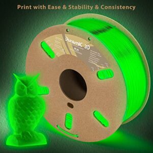 PLA Glow in The Dark Green and Blue Bundle, Duramic 3D Printing Filament 1.75mm, Dimensional Accuracy +/- 0.05 mm