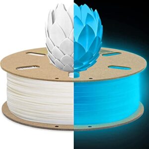 PLA Glow in The Dark Green and Blue Bundle, Duramic 3D Printing Filament 1.75mm, Dimensional Accuracy +/- 0.05 mm