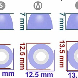 Rqker Foam Eartips Compatible with Galaxy Buds Pro SM-R190 Galaxy Buds 2 Pro SM-R510, 6 Pairs S/M/L Sizes Soft Memory Foam Earbuds Tips Compatible with Galaxy Buds Pro Galaxy Buds 2 Pro, 12 sml Violet