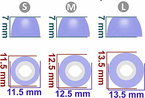 Rqker Foam Eartips Compatible with Galaxy Buds Pro SM-R190 Galaxy Buds 2 Pro SM-R510, 6 Pairs S/M/L Sizes Soft Memory Foam Earbuds Tips Compatible with Galaxy Buds Pro Galaxy Buds 2 Pro, 12 sml Violet
