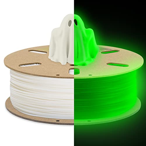 PLA Glow in The Dark Green and Orange Bundle, Duramic 3D Printing Filament 1.75mm, Dimensional Accuracy +/- 0.05 mm