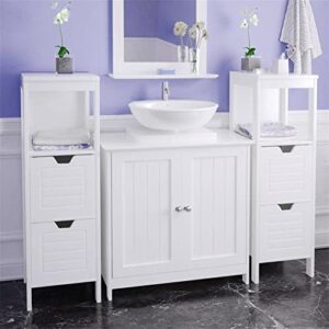 CZDYUF Two-Door Bathroom Vanity Cabinet Wash Basin Cabinet Multifunctional Storage Shelf Basket Kitchen Bathroom Accessories