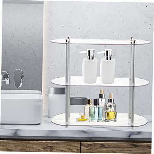 Cabilock Household Detachable for Multi-Function Storage Toiletries Desk Dresser Vanity Multi-Layer Rack Multiple Kitchen Perfume Shelf Organizer Stand Under Bathroom Sink Organization