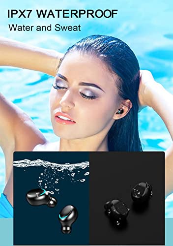 New Wireless Earbuds Bluetooth 5.0 Headset, IPX7 Waterproof, LED Battery Display auriculares,140 Hours Play time with Charging Box, 3D Stereo Audio Full Touch Screen Headset with Microphone