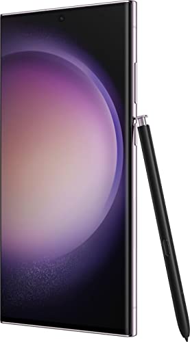 SAMSUNG Galaxy S23 Ultra 5G S9180 Dual 256GB 12GB RAM, 200 MP Camera, Factory Unlocked, NGP Wireless Charger Included – Lavender