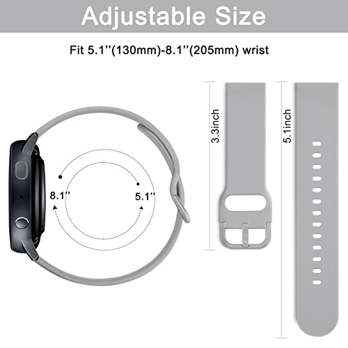 Wanme Bands Compatible with Amazfit GTS 4 / GTS 4 Mini / GTS 3 / GTS 2 / GTS 2e / GTS 2 mini / GTS Band Women Men, 20mm Adjustable Sport Strap Replacement Band for Amazfit Bip 3 / Bip 3 Pro / Bip U Pro / Bip / Bip Lite / Bip S / Bip S lite / Bip U Smart W