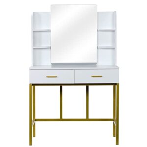 wykdd dresser with stool set with frame 2 drawers steel frame makeup table bedroom makeup dresser