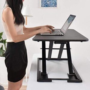TREXD Standing Computer Desk, Height Adjustable Stand, Foldable Laptop Desk, Easy Move