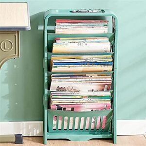 EYHLKM 5 Layers Book Storage Rack Books Magazines Newspaper Convenient Space-Saving Bookshelf