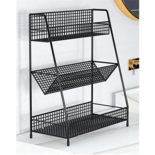 ZLXDP Floor-to-Ceiling Storage Box Bathroom Good Things Rack Bathroom Sink Cosmetics Desktop