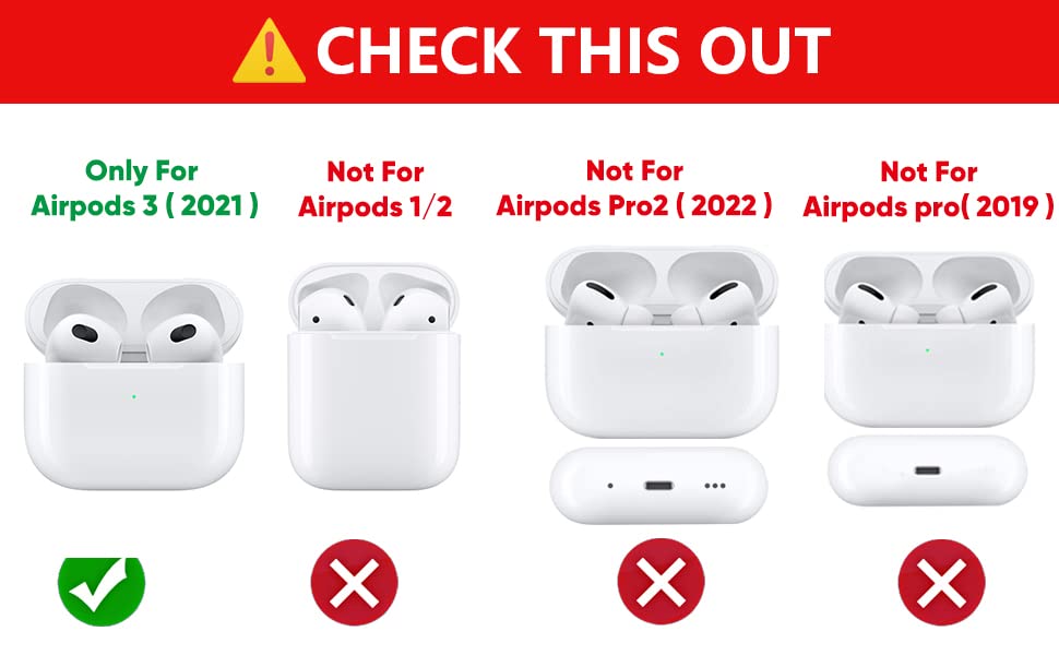 (3Pack) Case for Airpods 3rd Generation(2022), Suublg Silicone Airpods 3 Case Protective Cover with Cute Funny Skin Design, with Keychain (Nutella+Snack5+6)