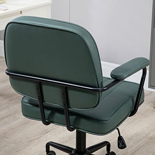 Vinsetto Home Office Chair, Microfiber Computer Desk Chair with Swivel Wheels, Adjustable Height, and Tilt Function, Green