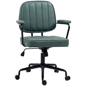 Vinsetto Home Office Chair, Microfiber Computer Desk Chair with Swivel Wheels, Adjustable Height, and Tilt Function, Green