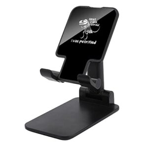 dinosaur skeletons cell phone stand for desk foldable phone holder height angle adjustable sturdy stand black-style