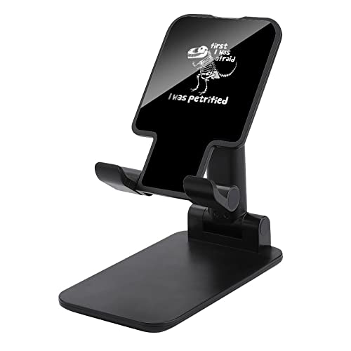 Dinosaur Skeletons Cell Phone Stand for Desk Foldable Phone Holder Height Angle Adjustable Sturdy Stand Black-Style