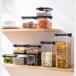 XBWEI 4pcs Kitchen Containers Seasoning Box Organizer Storage Jars for Cereals Jar for Bulk Jars with Lid