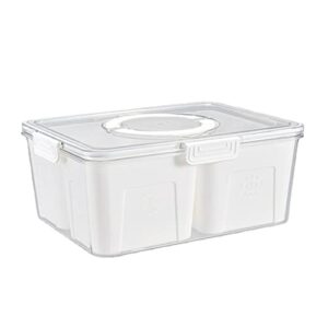 xbwei fridge organizer storage containers drawer boxes storage egg refrigerator organizer drawer transparent (color : clear, size : 2 grid)