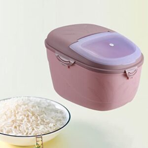 XBWEI Airtight Rice Storage Container Grain Dry Fruits Flour Dispenser Bin Sealed Can with Wheels