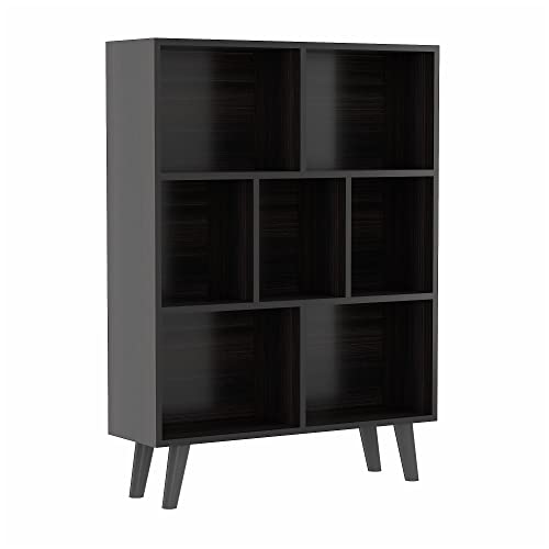 WAHEY Bookcase, 8 Cube Open Storage Display Bookshelf with Legs, HOFB012