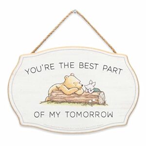 disney winnie the pooh you're the best part hanging wood wall decor - adorable winnie the pooh sign for home