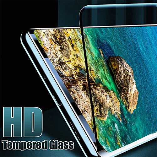 Coliary [2+2 Pack] Galaxy S22 Ultra Screen Protector, 9H Tempered Glass, Ultrasonic Fingerprint Support, 3D Curved, HD Clear Scratch Resistant for Samsung Galaxy S22 Ultra 5G Glass Screen Protector