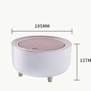 MFCHY Mini Desktop Trash Can Simple Press Trash Can Student Dormitory Bedside Table Round Trash Can Kitchen Trash Can