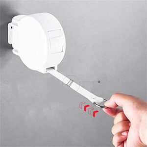 N/A Black/White Clothesline Dryer Laundry Holder Retractable Belt Wall Mounted Drying Racks Hidden Hanger ( Color : D , Size : 1 )